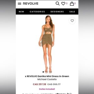 Michael Costello (from Revolve) Danika Mini Dress